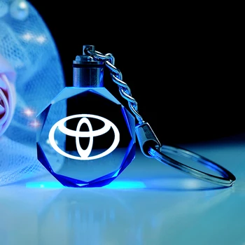 1 Kom. Metalni Crystal Za styling automobila Privjesak za ikone Toyota Privezak za ključeve, za muškarce i žene Ovjes 4s Shop Poslovni poklon auto oprema