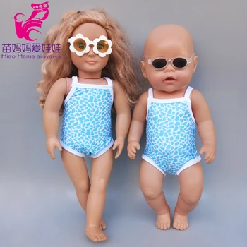 40 cm novorođene lutka odjeća za plivanje пляжное haljinu u 18-inčni lutka za djevojčice ljeto rose bikini poklon za djevojčice