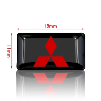 10 kom. Logo automobila kreativni ikonu naljepnice naljepnice za uređenje interijera za Mitsubishi montero v20 v80 ex evo 1200 asx ax 2021 V77 73