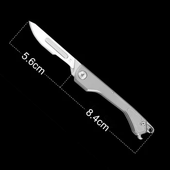 Sklopivi Nož Višenamjenski Hitni Medicinski Skalpel EDC Od Legure titana Prijenosni Vanjski Spasilački Alat, Noževi, Otvarač za boce