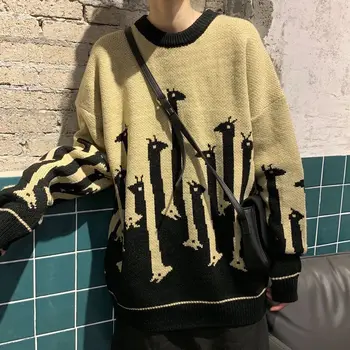 Y2K Негабаритный crtani pletene pulover dugih rukava Kawaii Ulica ženska odjeća džemper Punk Harajuku Zimska ženska odjeća Vrh