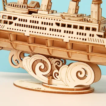 DIY Klasični Brodu Drvene Puzzle Setovi 3D Dječji Građevinski Konstruktor Skup Blokova Model Sklop Drvene Obrta Igračke za odrasle