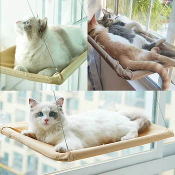 Prozor viseća s procesom 17,5 KG Za mačke Udobna i izdržljiva Viseći Mačji krevet s policom za podnoj Krevet za sjedenje Mačji gnijezdo Krevet za viseća za kućne ljubimce