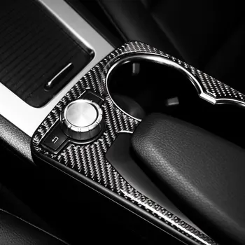 Styling automobila od karbonskih vlakana unutarnje ploče gumba za Ukras Poklopac Završiti Naljepnica okvir za Mercedes Benz GLK X204 auto oprema