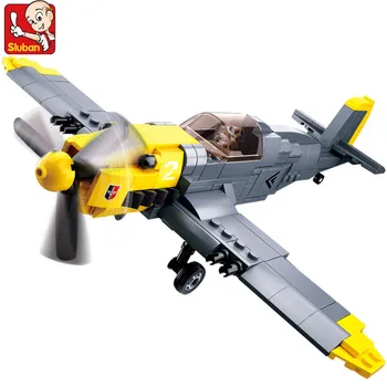289 kom. WW2 Vojna Vojska Njemačkoj air force BF-109 Model borac Gradivni Blokovi Setovi DIY Kit Tvorac Cigle Dječje igračke
