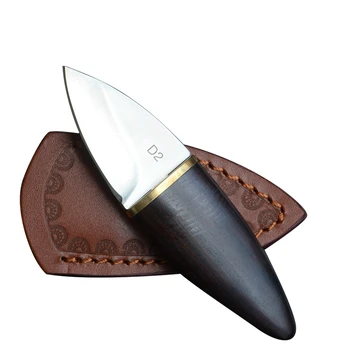 Mini Nož s izravnom Blade Nož s Drvenom Drškom Džepni Nož D2 Čelik EDC Nož Za Preživljavanje Lov Kamp Vanjski Alat
