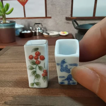 Mini keramički držač za šipke za jelo lutkine Minijature 1:12 Pribor lutkine Mini Kuhinjski Namještaj Pribor za modeliranje Igračke