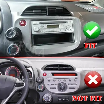 26x angenieux ABS Karbonskih Vlakana Unutrašnjosti Vozila GPS Navigacijski Panel Poklopac Šine Za Honda FIT 2008-2013
