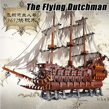 Nizozemski Gusarski brod MOC Flying Dutchman 3652 kom. Građevinski blokovi i Cigle Igračke Dječji dar