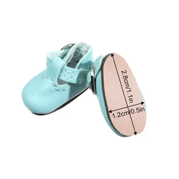 2,8*1,2 cm Lutkarska cipele za lutke 1/6 Blythe i pogodan je za 1/8 BJD Mini-slatka sandale od umjetne kože Igračka cipele Lutku i pribor