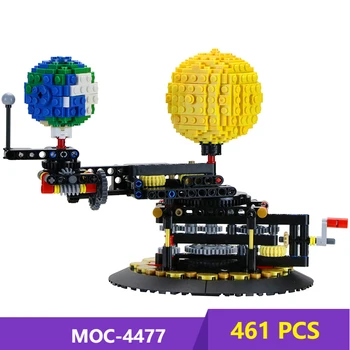 MOC Zemlja Mjesec i Sunce Orrery Gradivni Blokovi Kompatibilne MOC-4477 high-Tech Cigle Poklone Pogodne Za igračke Diy Božićni poklon