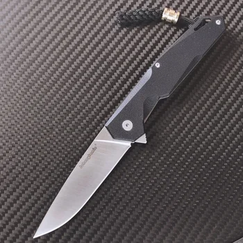 JohnnyJamie Peraja Sklopivi Nož Nož od Nehrđajućeg Čelika sa G10 Kamp Opstanak Taktički Borbeni Nož u Džep EDC Ručni Alat