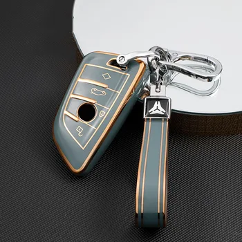 Novi Mekana Torbica za ključeve, TPU Zaštitna Ljuska za BMW F15 X5 X6 F16 G30 serije 7 G11 X1 F48 F39 Pribor za slaganje automobila bez ključa