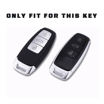 Novi Torbica za ključeve vozila TPU za A8L 2018 A6L A7 2019 A8 A1 A3 A5 A6 C8 Q3 Q5 Zaštitna torbica za ključeve vozila Soft Potpunosti Pokriva auto oprema