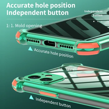 Ova značajka protiv udaraca potvrđena silikonske navlake za telefone s branika za iPhone Pro 11 12 8g 8plus se2020 Mini X XS XR Max 6S 6 6d presvučena premazom s četiri kutova