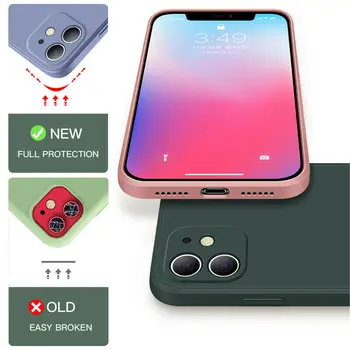 Torbica za telefon Huawei Mate 10 20 40 30 P Smart Z S Pro Lite Plus 2019 2021 Luksuzni Pravokutni Zaštitna torbica od tekućeg silikagel