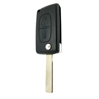 2-Tipke Sklopivi Telo Automobilski Ključ Zaštitna Torbica Za Peugeot 207 307 407 308 Pribor Za Modifikaciju Automobila