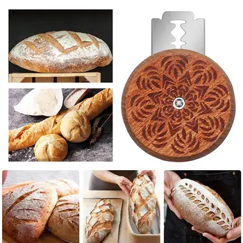Kruh Hrom Rezač 5 Izmjenjive britvice Alat Za Pečenje Rezač Domaći Francuski Kruh Strijelac Prašak za Proizvođače Majstor