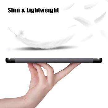 Za tablet Samsung Galaxy Tab A7 2020 SM-T500/SM-T505/SM-T507 Smart sleep wake Umjetna koža sklopivi stalak zaštitna torbica + ručka