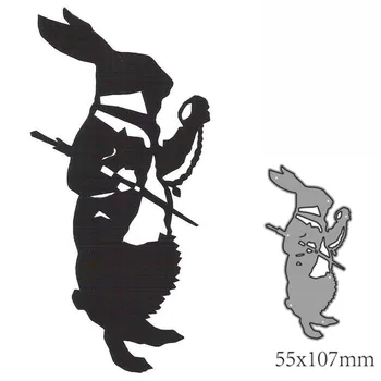 Bg za rezanje metala cut press-obrazac za životinje zec ukras spomenar papir obrtni nož kalup oštrica udarac šablone