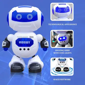 Igračke za djecu Plesni i Glazbeni Robot Akcija Dječji Električni Igračke Hyun Plesni Robot Revolving Lagana Glazba