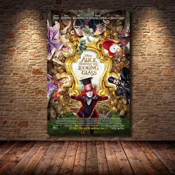 Disney Popularni Animirani film Alisa u Zemlji Čudesa HD Tisak Plakata Platnu Slikarstvo Dnevni boravak Spavaća soba Ukras Slikarstvo