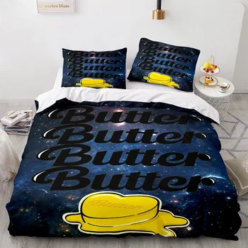 Pancir dječak izviđači Kpop B-T-S i Komplet posteljine sa uljem Deka Deka Jastučnicu Prekrivač Za Krevet Uređenje Spavaće sobe