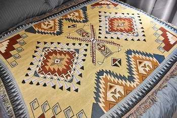 Češka baciti deka pamuk etničko prekrivač za kauč deka za dnevni boravak Dekorativna debelo prekrivač za kauč tapiserija Skandinavski tepih