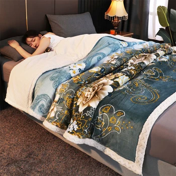 Deke Super Topli Pokrivač Pune Luksuznih Debeli Pokrivači za krevete Флисовые Jorgan i jastuk Zimski Prekrivač za odrasle Kućni posteljinu