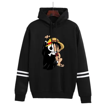 Jedan detalj Luffy Ulica odjeća Harajuku Veste Za muškarce Cool japanska Anime Zabavna majica Hip-hop Svakodnevno zimsko Unisex Muška Majica