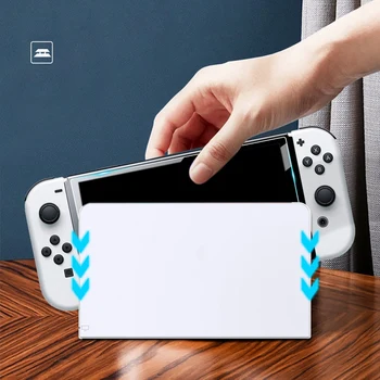 OLED Full-screen zaslon Zaštitnik od kaljenog stakla za Nintendo Switch (2 kom)