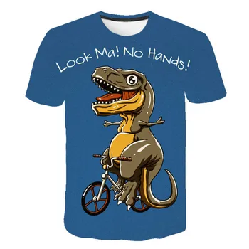 Majica sa cartoonish dinosaura t-Shirt s po cijeloj površini Internet t-Shirt za dječaci/djevojčice t-Shirt s dinosaurima zabavne vrhovima Harajuku jure play Offline Park Dječja majica