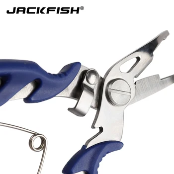 Ribolov Kliješta JACKFISH Od Nehrđajućeg čelika s pakiranjem 3 Boje Škare Linearni Rezač Za uklanjanje Kuka Ribolov Alat