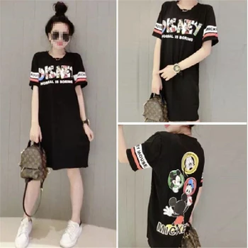 Disney Mickey Minnie Mouse t-Shirt Ženska Ljetna crtić Top Ljetna Svakodnevni Ženska t-shirt kratki rukav Majica Slobodna Kobnu