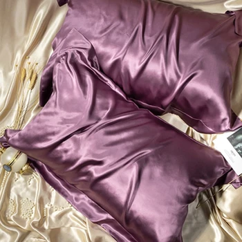 Besplatna dostava prirodna svilene jastučnicu od duda duda munje jastučnice jastučnicu za zdrav standardni kraljica kralj višebojne