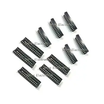 5 Konektora za čip DIP SIP priključak za čipova u koracima od 2,54 mm 6/8/14/16/18/20/24 / 28Pin 24/28/32 / 40Pin širok IC diy elektronika