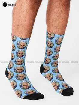 Mister World pit bull, Mem, Zabavan, Svjetski Čarape Muške Nogometne Čarape Personalizirane Običaj Unisex Čarape za odrasle Halloween Božićni poklon