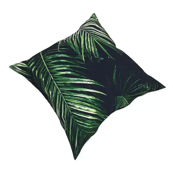 Tropske Palme Lišće Jastučnicu Home Dekor Leaf Green Jastučnica Jastučnica za dnevni boravak Obostrani Ispis