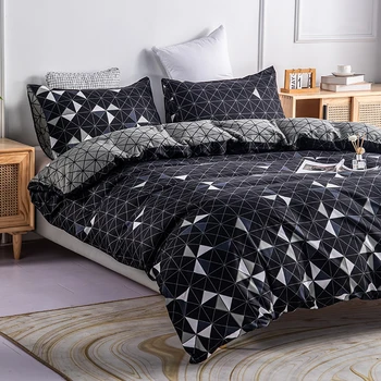 Komplet posteljina s nordijskim pečatom Udoban geometrija Moderna posteljina Jednokrevetna Dvokrevetna King i Queen 200x200 Setove mjesta Luksuzni deka