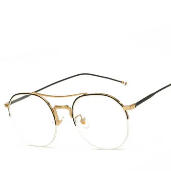 Brightzone Moderan Vintage Naočale u полурамке Okvira za naočale Muškarci Žene Naočale za kratkovidnost Okvira za naočale, Optički računala Naočale oculos