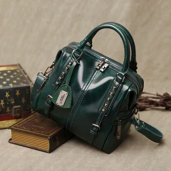 Modni Бостонские luksuzne torbe od prave kože Ženske torbe-poruke Dizajnersku torbu na rame Ženska torba Bolsos Mujer