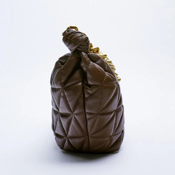 Metalne torbe s debelim lancem Design ženska torba-baguette Trendi torbe na ramena ispod pazuha i Torba za ispod pazuha Kvalitetna ženska torba
