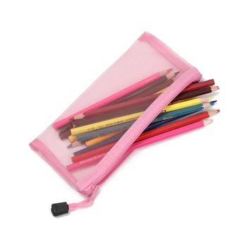 Prozirni Džep Jednostavna kutija za olovke Od najlona mrežica za pohranu Dokumenata Torba Za čuvanje Školskog pribora