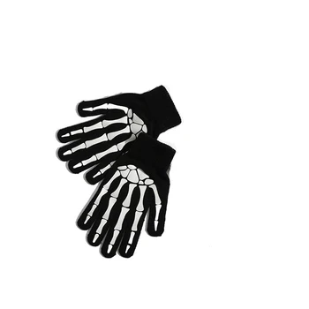 Unisex za odrasle zimske biciklističke rukavice lubanju Halloween horror lubanju pandža kostur neklizajući rukavice pletenje toplo zaslon osjetljiv na dodir