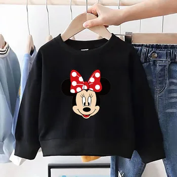 Disney Mickey Minnie Uzorak Dječje veste Proljeće i Jesen Svakodnevne majice, puloveri za dječake s dugim rukavima za djevojčice odjeća