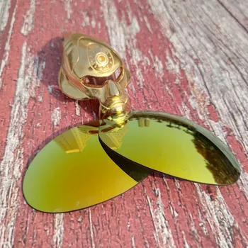 Veleprodaja Glintbay Točne Polarizovana Izmjenjive Leće za Sunčane naočale Oakley Romeo 1 - 24K Zlatno Ogledalo