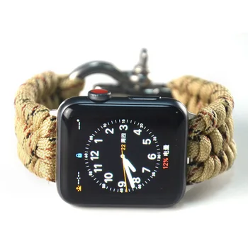Tkanina Remen za sat Apple Watch Band 41 mm 45 mm 38 mm 40 mm 42 mm 44 mm narukvica Narukvica Najlon za Muškarce iWatch 7 SE 6 5 4 3 Zelena