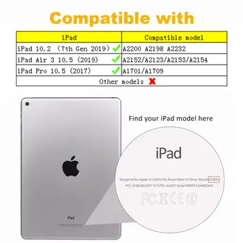 Torbica za iPad 10.2 2019 7. generacije Torbica za iPad Pro 10.5 Air 3 2019 Funda Tableta s uzorkom drveta Mačke Flip Stalak +Poklon