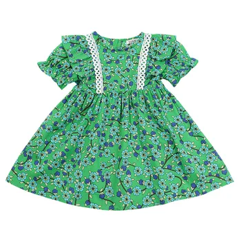 LISUNNY 2021 Ljetna haljina za djevojčice Dječja haljina Princeze Čipkan pamučno пляжное haljinu s po cijeloj površini Udobna odjeća za slobodno vrijeme