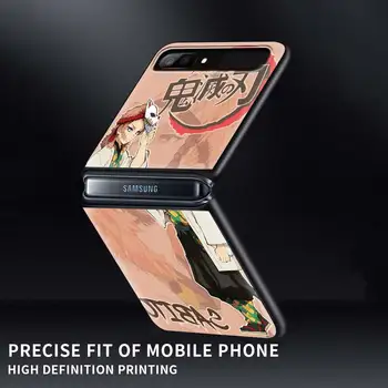 Topla Anime Ubojica Demona Preklopna torbica za Samsung Galaxy Z Otklopni Stražnji poklopac ZFlip 3 5 g Preklopni Poklopac Антипоглощающий Tvrdi telefon Coque Funda